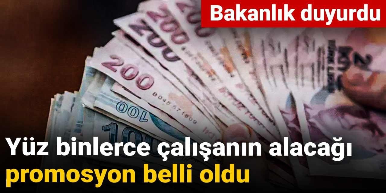 bakanlik duyurdu yuz binlerce calisanin alacagi promosyon belli oldu UBVBiqHl